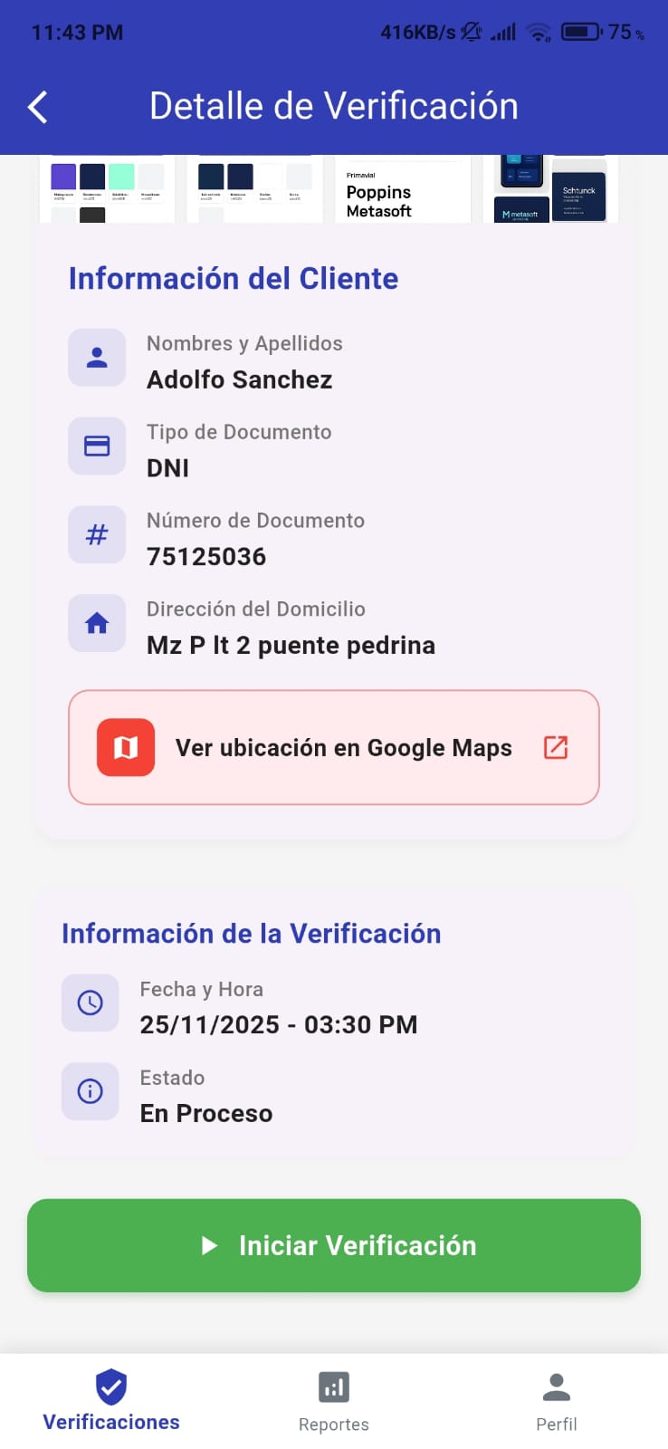 Tracker Mobility App - Pantalla 3
